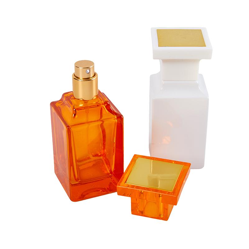 50 мл стеклянный многоразовый спиральный толстодонный квадратный стеклянный распылитель флакон для духов