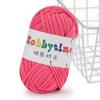 Crochet Knitting Tape Thick Cloth Fabric Strip Yarn 100%Polyester Craft For Hand Knitting Crochet Cushion Blanket Low Elasticity