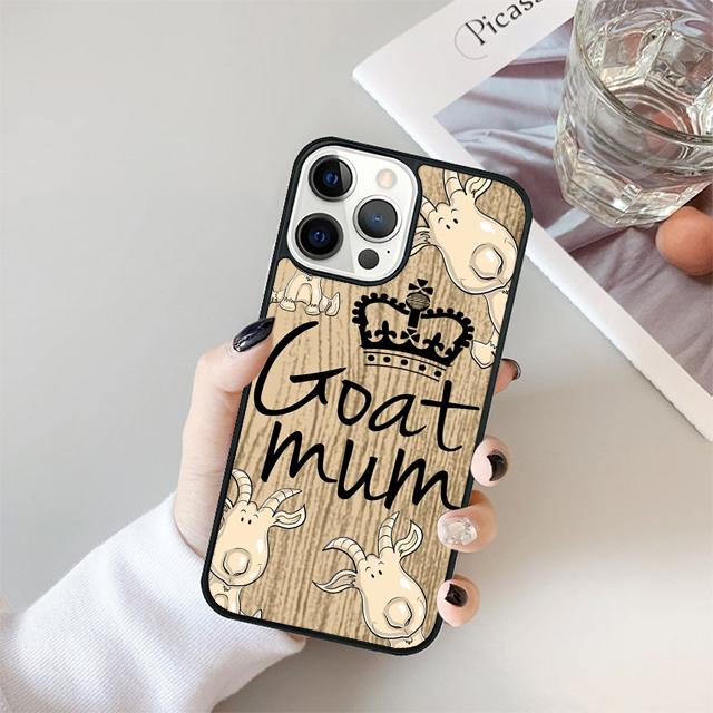 Милый Чехол-Крышка для Телефона с Изображением Карликовой Козы для iPhone 17 Air 15 16e 14 13 12 Pro Max 11 Pro Max Plus Coque Shell