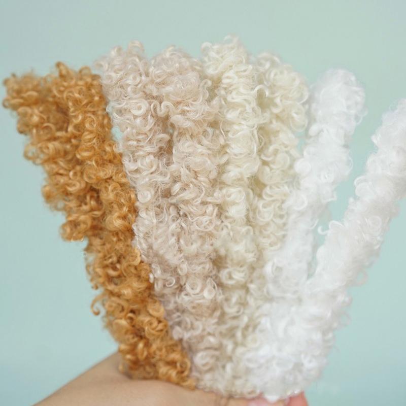 15 мм кудрявый мех украшения ручной работы швейные игрушки плюшевые куклы игрушки для скручивания палочек миниатюрные модели кукольных домиков своими руками