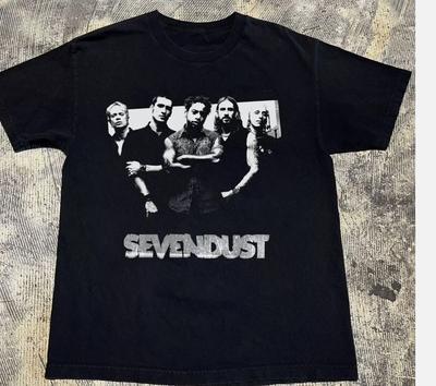 NEW Seasons — Черная футболка с коротким рукавом Sevendust, все размеры