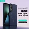 Силиконовый магнитный чехол для телефона Sony Xperia 1 VII VI 5VI 10V 2026 Жидкий, приятный на ощупь, с встроенным флоком, защитная крышка