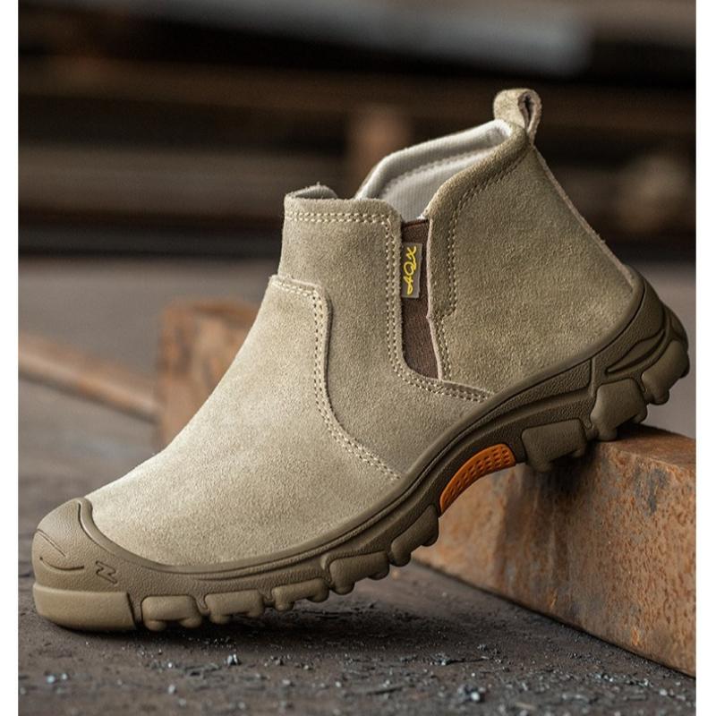 Low Cut Welding Safety Boots for Men Anti-smashing Construction Work Shoes Puncture Proof Indestructible Shoes Safety Work Boots