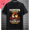 Parkour Freerunning Traceur Athlete Parkour Run Jump Fly Graphic Tshirt Casual Round Neck Cotton Allseason Comfort Tshirt