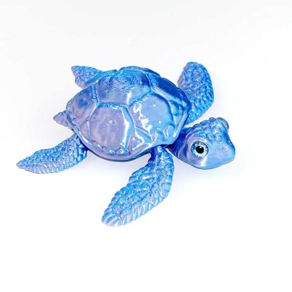 3D Printed Turtle Multi Joint Movable Ornament Versatile Shapes Creative Home Office Desktop Ornament 2025 New Year Gift Crafts