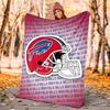 Bills Team Flannel Blanket Soft All-Season Throw, Design for Camping, Car Travel, Hiking Sofa, Bed, Office Perfect Gift for Parties