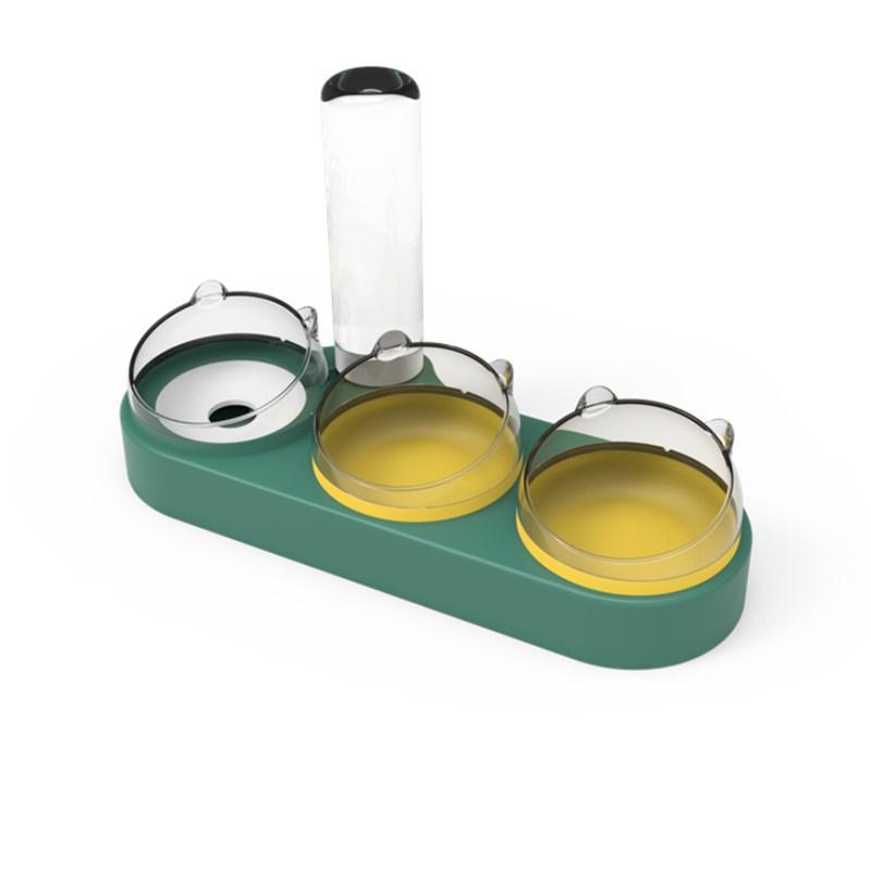 Эргономичная керамическая миска для кошек с автоматическим дозатором воды — защищает шею кошки