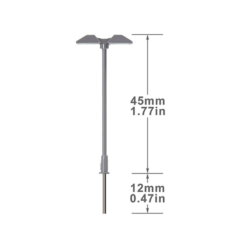 Лампы подсветки 3 В постоянного тока 5 шт. Трубки из стали переменного тока Уличные