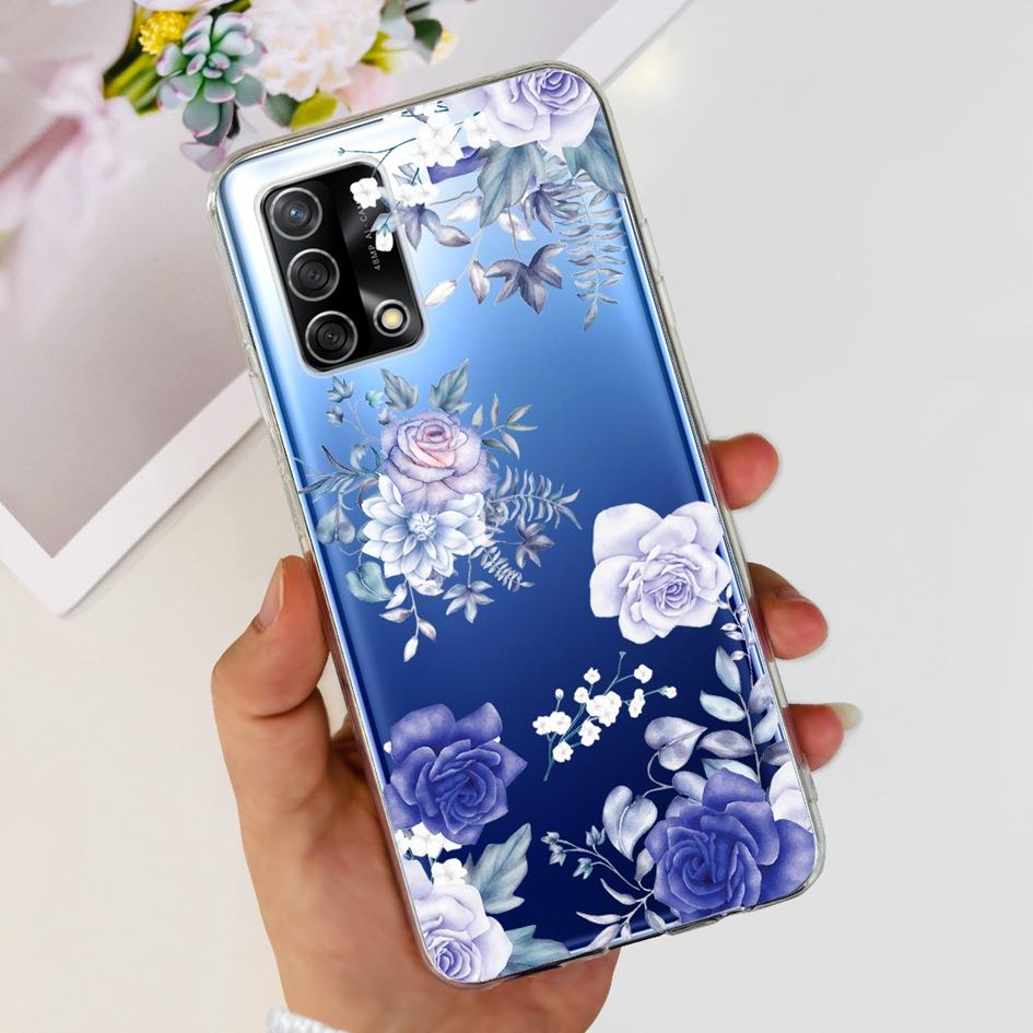 For Oppo Reno 6 Lite Case CPH2365 Reno6 Lite Cover Fashion Butterfly Flower Soft Silicone Funda on OPPO A74 A95 4G CHP2219 Cases