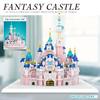 3600 + шт. фэнтезийный замок, строительные кирпичи, розовая серия, замок, церковные блоки, игрушки высокой сложности для взрослых, подарок на день рождения для детей и девочек