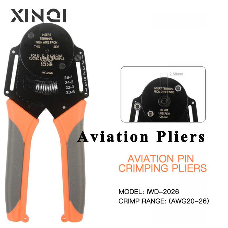IWD-2630 IWISS Heavy Duty Connector Обжимные клещи Авиационные клещи для обжима контактов 0,05-0,128 мм² 30-26AWG Четырехжильный вал с точечным давлением