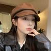 Korean Style Vintage Newsboy Cap Solid Color Painter Cap Casual Retro Berets Hat Female