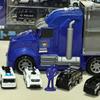 Carecoly Truck Полицейская машина Мини-машина Полицейская большая складная легкосплавная мини-машина Военная карта Подарок на день рождения Годы и Набор, Набор, Машина, Машина, Машина, Игрушка,