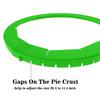 Silicone Pie Crust Shields Adjustable 8.5-11.4 Inch Pizza Edge Guard Reusable Baking Protector for Perfect Pie Edges