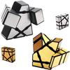 1x3x4 Horror Mirror Polished Magictrick Cube of A One Color Gold Yongjun Mini Puzzle Golden Silver Magic Plastic YJ 1person Game