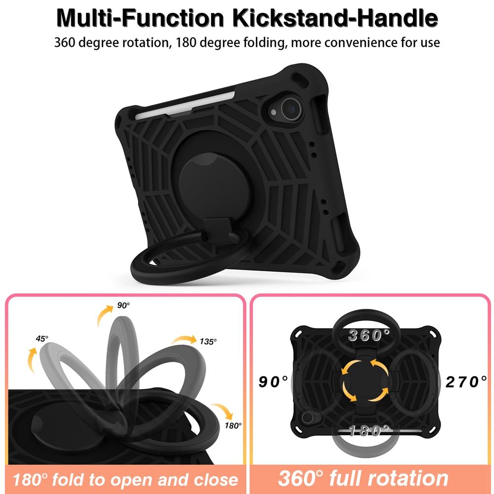 Для Apple iPad mini 6 7 6-го поколения 2021 2024 A17 Pro A2567 A2568 A2993 A2996 чехол EVA Kids Safe Pull Ring противоударный плечевой ремень подставка чехол для планшета