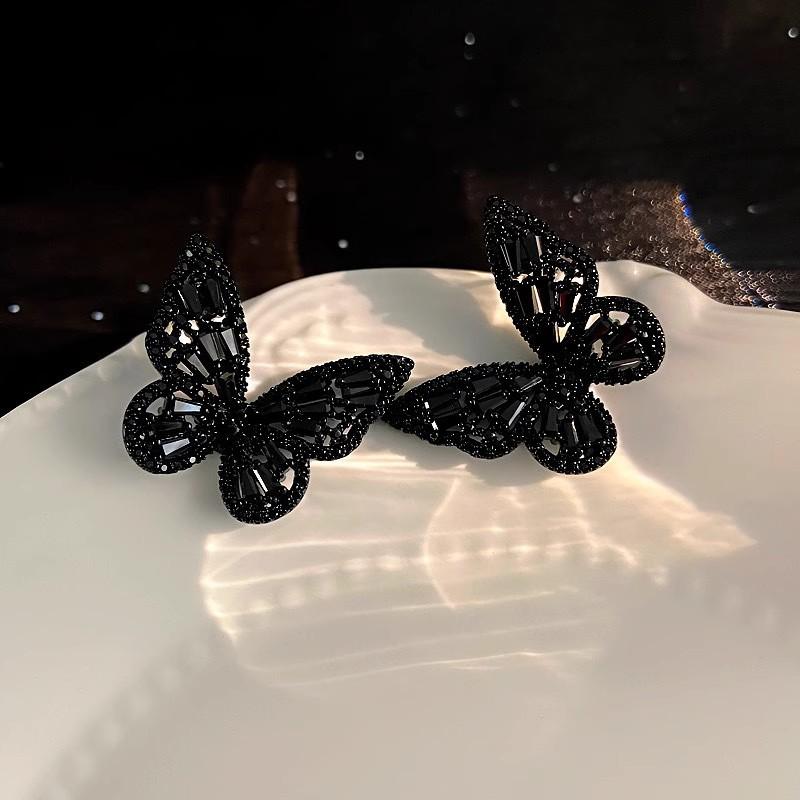 Серьги Niche Black Butterfly Серьги Temperament