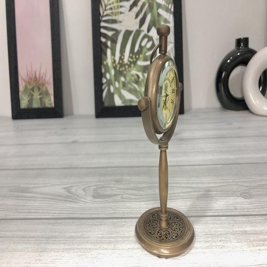 Элегантные латунные настольные часы 15,24 см, настольные часы в трофейном стиле для офиса, домашнего декора, идеальные рабочие часы, продуманный подарок для родителей на годовщину