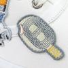 Pristine HERMES sneakers Innocent embroidered patches white canvas Women 38.5 Used