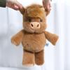 Очаровательные плюшевые игрушки Коричневый Хайлендский Бык, Обнимаемая Бегущая Корова, Начиненное Животное, Изготовленное из Премиальной Мягкой Ткани, Успокаивающий Компаньон