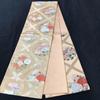Used SO-208 Fukuro Obi Six Pieces Flower Pattern Seasonal Gold Thread Silver Thread