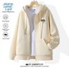 JEANSWEST LIFE Men's Letter Print Zip-Up Jacket