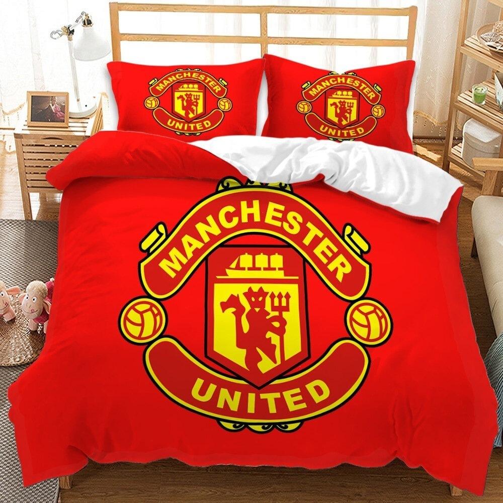 Galaxy Sport Team Bedding Set 3pcs Twin Size Comforter Cover Sheet Pillowcase Digital Printed Fan Bed Set