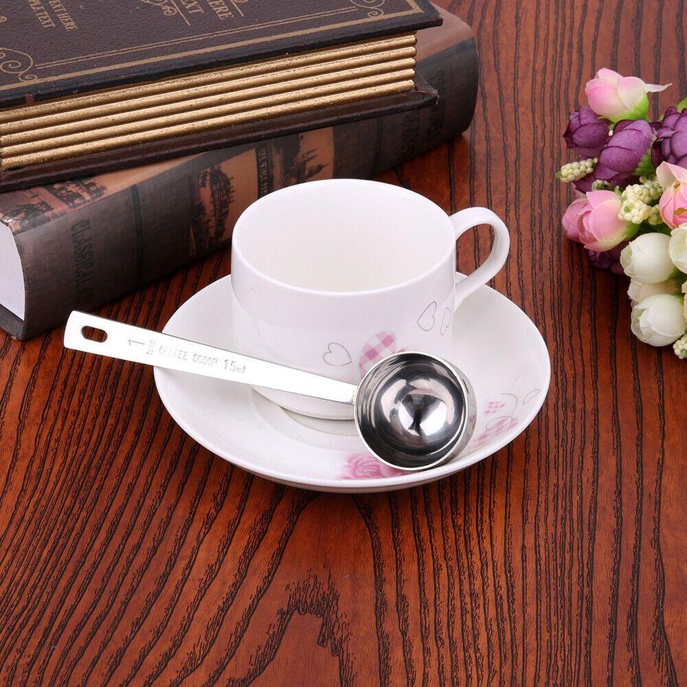 Thicken 5/10/15/20/30ML Stainless Steel Powder Spoon Measuring Spoon Tablespoon Coffee Scoop