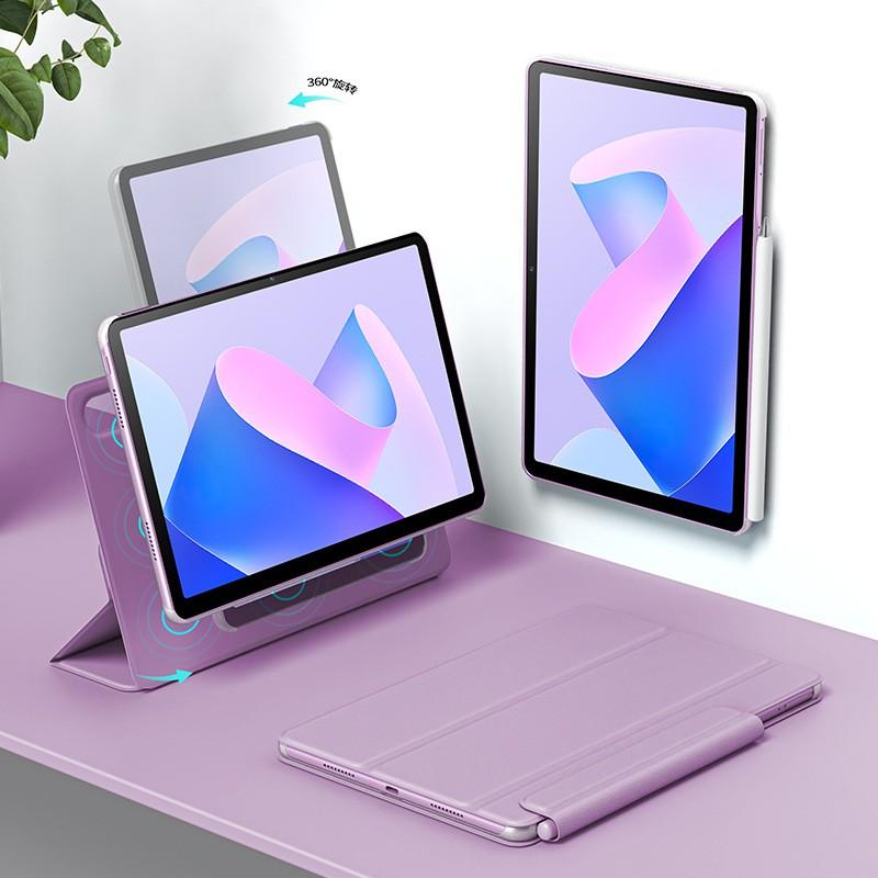 Магнитный Вращающийся Съемный Чехол-Книжка для MatePad 11 DBY-W09 Ударопрочный Антискользящий Чехол из Искусственной Кожи с Автоматическим Сном/Пробуждением