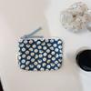 Mini Cotton Floral Organizer Bags for Women Bag Small Fabric Cosmetic Make Up Bag Little Purse Coin Pouch Children Cosmetic Case