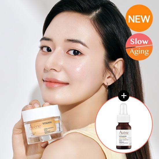 Avene Vitamin Active VACg Cream 50ml (+ Vitamin Cg Active Serum 10ml) *Glow *Antioxidant