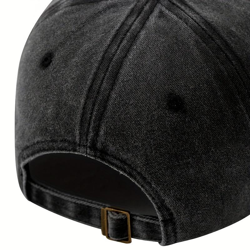 Visor Casual Baseball Cap with Letter Print Retro Washable Letter Trucker Hat