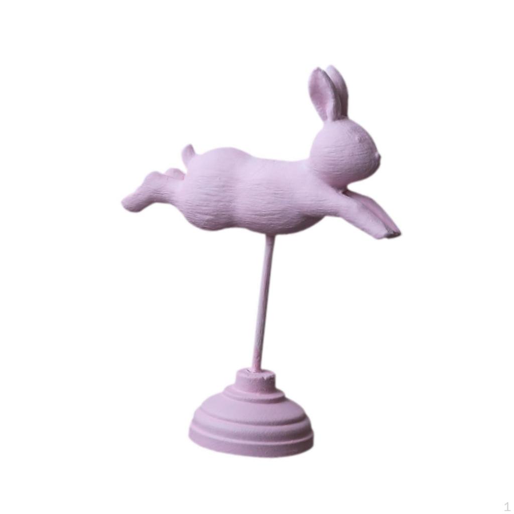 Easter Bunny Sculpture Small Rabbit Figure for Home Tabletop