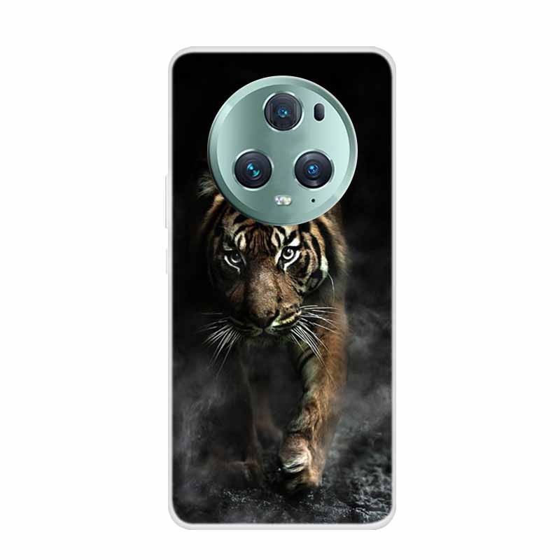 Чехол для Honor Magic 5 Pro 5G Волк Лев Мягкий Силикон ТПУ Прозрачные Чехлы для Телефона Honor Magic5 Lite Чехлы Magic5 Lite 5G Fundas