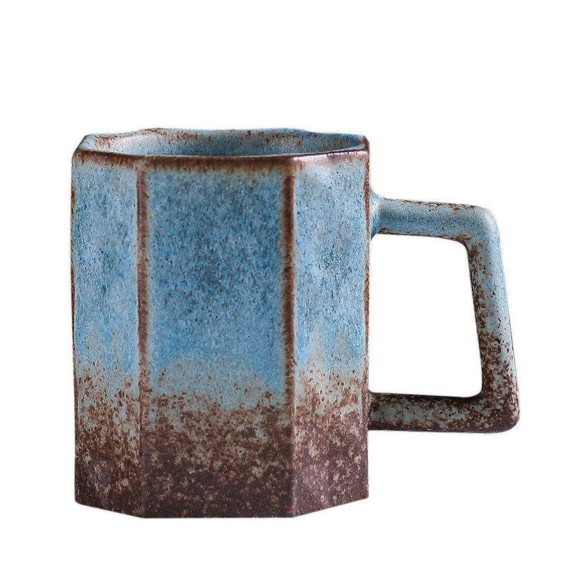 Special-Shaped Creative Ceramic Cup Supply Household Cup Kiln Change Water Cup High Value Coffee Cup