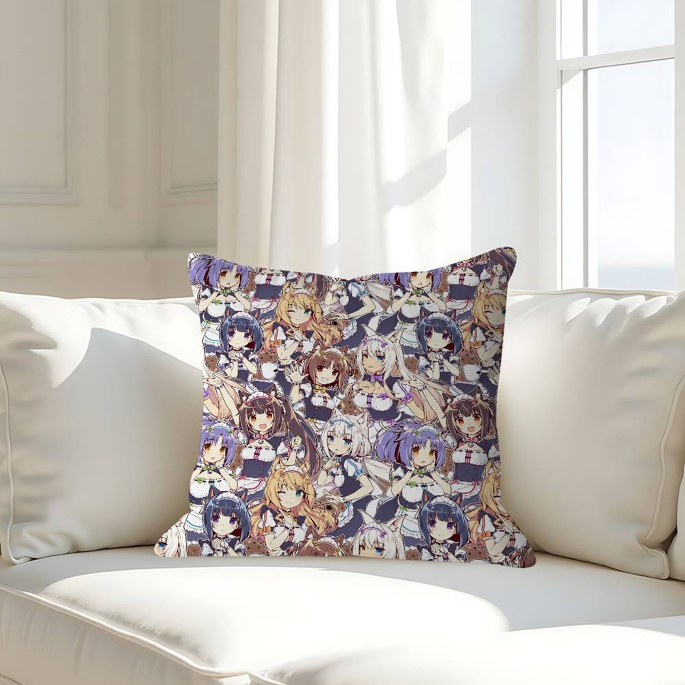 Аниме N-Nekoparas Наволочки Домашнее Постельное Белье Декоративная Наволочка Свадьба Супер Мягкая Наволочка