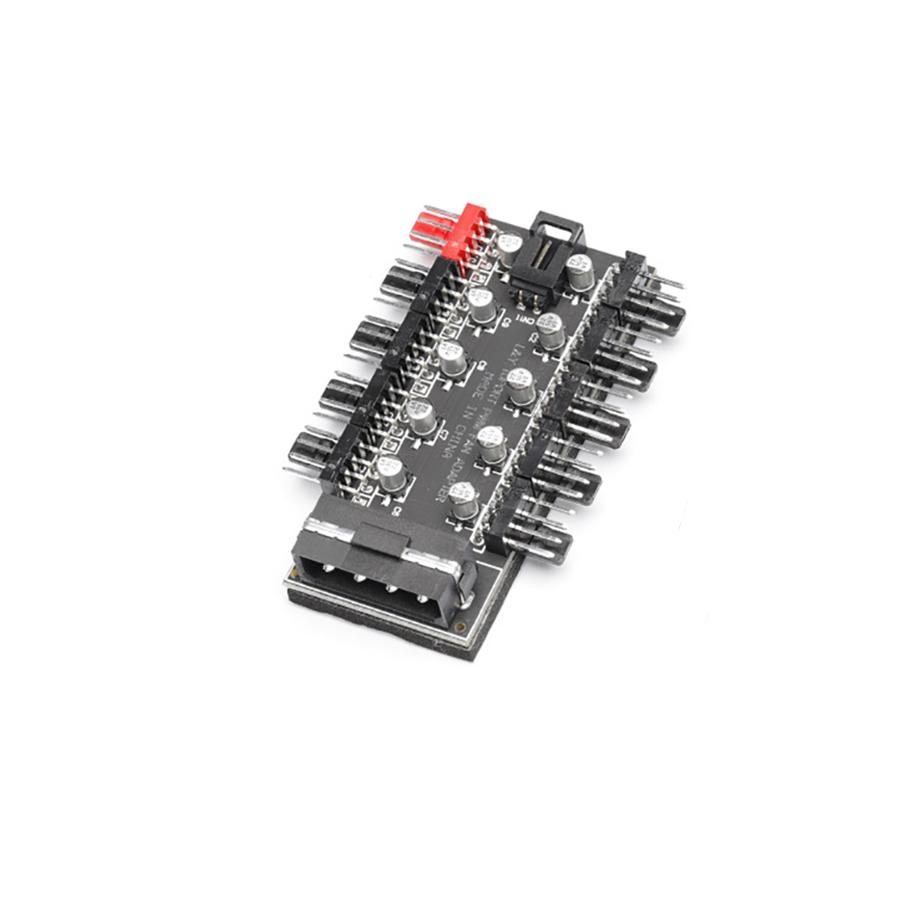 10 Ports PWM 4pin CPU Cooler / Case / Chassis Cooling Fan PWM Fan Hub Controller