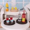1Set 1/12 Doll House Miniature Resin Vodka Bottle Wine Glass Set Simulation Drink Model Toy Mini Decoration Dollhouse Accessorie