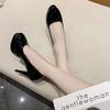 New Night Show Super High Heel Patent Leather Hate Sky High Deep Mouth Round Head Single Shoes Formal Professional Waterproof Table High Heels