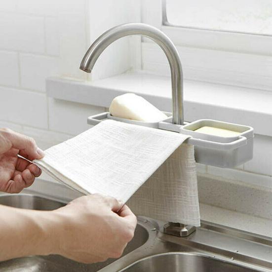 Смеситель для кухонной раковины, губка, мыльная ткань, сливная стойка, органайзер для хранения, держатель полки
