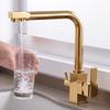 Gold Filter Kitchen Faucet Drinking Water Single Hole Black Hot and Cold Pure Water Sinks Deck Mounted Mixer Taps White