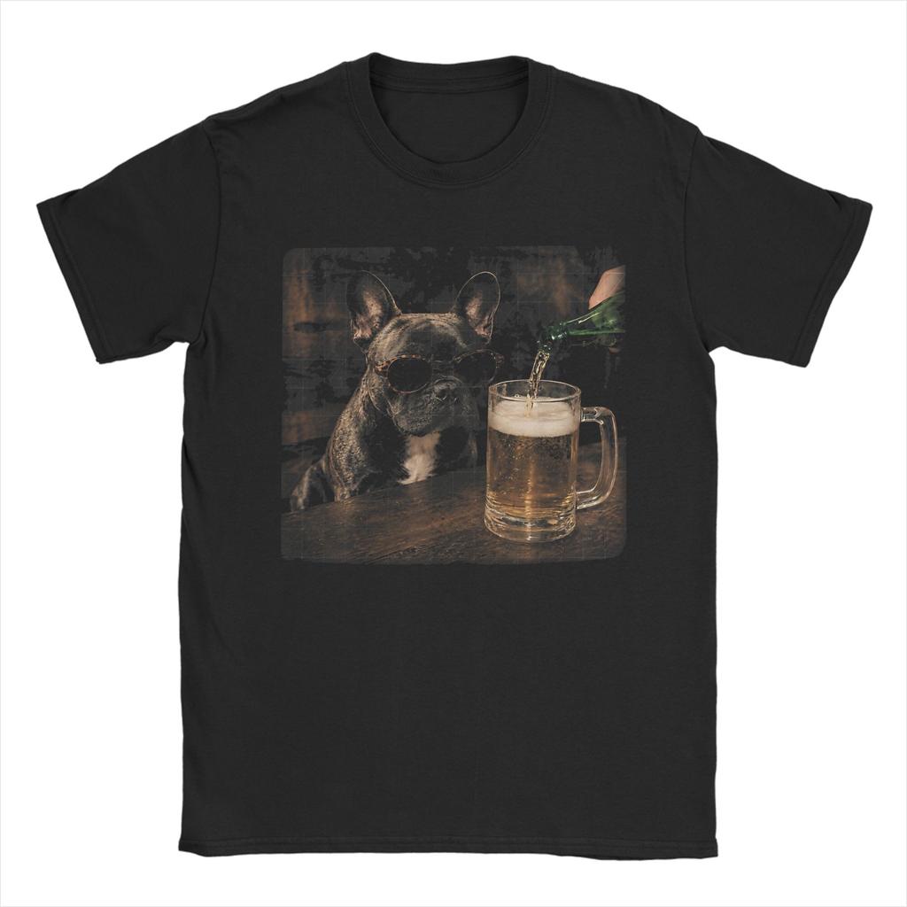 Unisex Unisex Tshirt Funny Patriotic Pomeranian Dog Drinking Beer American Pure Cotton Tees T Shirts Crewneck Clothing Plus Size