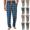 Men's Knitted Fashionable Printed Pocket Casual Pants Pajama Pants