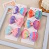 1PC New Cute Princess Gradient Bow Girls Hairpins Children Headwear Hairgrip Hair Clips Barrettes Hair Accessories
