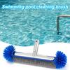 Swimming Pool Brush Head with Corner Cleaning Brush Semi-spherical Bristles Design Easy To Install 18-Inch
