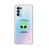Cartoon Alien Art For OPPO Reno7 SE 6 5 Z F 4G 5G Find X2 X3 Neo Lite Pro Plus Transparent Soft Phone Case Coque