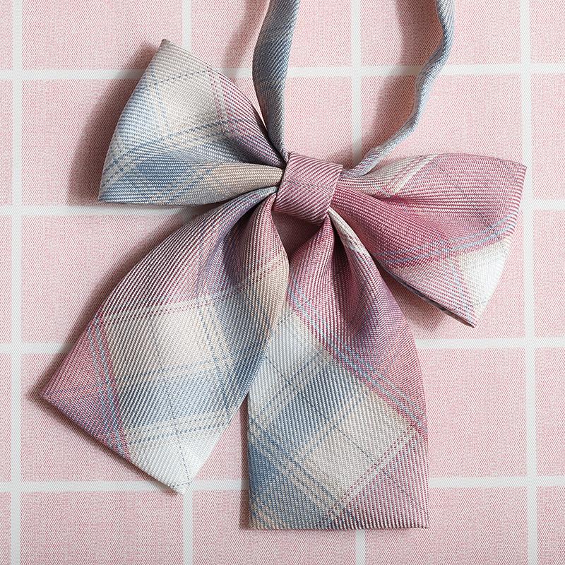 JK Японская Клетка Корейская Версия Цветок на Воротник Выпускница Женский Цветок на Воротник Студенческий Стиль Лента для Воротника JK Блузка с Бантом Аксессуары Матросский Костюм