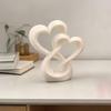 Статуэтка сплетенных сердец 3D-печать Статуя сердец любви Центральный элемент стола Скульптура сердец