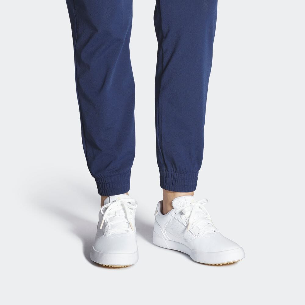 Adidas RETROCROSS SPIKELESS GOLF Footwear White Shoes & Footwear Sports Shoes Ladies GV6915 Footwear White/Silver Metallic/Grey Two