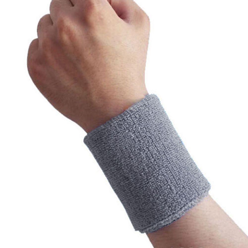 Поддержка запястья Тренажерный зал Спорт Сквош Хлопчатобумажная ткань Теннисный браслет Ремешок на руку Защитные повязки на запястье